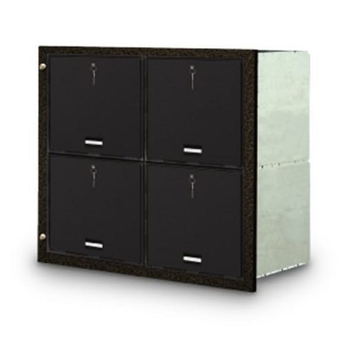 CAD Drawings American Postal Manufacturing Co. 4-Door Front Loading Guardian Module